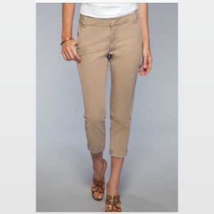 ecru tencel stretch - "tosh crop pant"